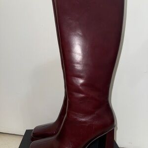 Jeffrey Campbell Deep Red Heeled Boots